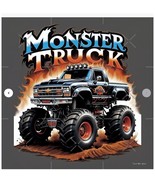 Monster Truck Poster - 33.1&quot; x 33.1&quot; - Semi Gloss - $744.42 MXN