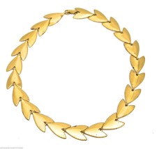 Coro Gold Arrowhead Choker Necklace Vintage 1940s 17&quot; - $47.17