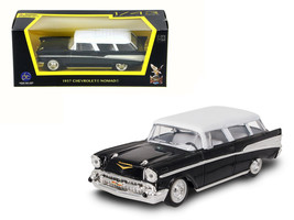 1957 Chevrolet Nomad Black with White Top 1/43 Diecast Model Car by Road Signatu - $27.42