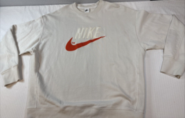 Men&#39;s Xl - Nike Sportswear French Terry Crew Sweatshirt Retro Logo DO889... - £28.28 GBP