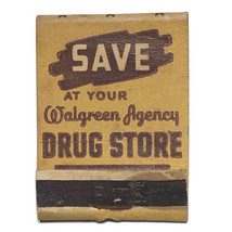 Walgreens Buy War Bonds Vintage 50s WWII Drug Store Matchbook Cover Matc... - £7.77 GBP