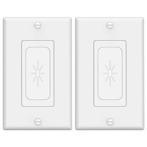 Wall Plate Cable Pass Through, Single Gang Decorator Wall Plate Cover, Flexible  - £12.14 GBP