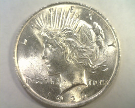 1922 PEACE SILVER DOLLAR UNCIRCULATED UNC. NICE ORIGINAL COIN FROM BOBS ... - £35.66 GBP