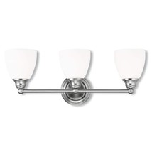 Livex Lighting 13663-91 Somerville 3-Light Bath Light, Brushed Nickel, 2... - $130.99