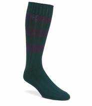 POLO Ralph Lauren Rugby Ribbed Crew Socks Pine / Navy Blue (Size 10-13 U... - £35.33 GBP