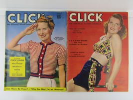 Lot of 2, CLICK Pictorial  Magazine, Jan. April 1940, Brenda Joyce Ruth Terry - $27.96