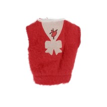Vintage 1987 My First Barbie Fashions Red Sweater Sleeveless Vest Top Sh... - $167.57 MXN