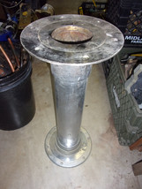 Pompanette/Lee Rocket Launcher/chair bronze nickel plate Pedestal 4&quot;OD, ... - $989.01
