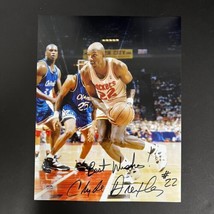 Clyde Drexler signed 11x14 photo PSA/DNA Houston Rockets Autographed - £159.86 GBP