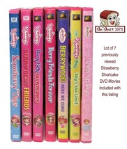 Strawberry Shortcake Lot of 7 DVD Children&#39;s Movies with cases - used - £15.63 GBP