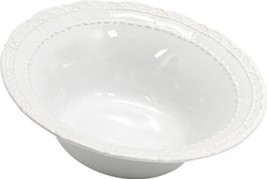 Serving Bowl SKYROS Tuscan Italian White Ceramic Freezer Safe Dishwasher - £116.68 GBP