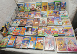 Large Lot Of Disney &amp; Children VHS Tapes - Winnie, Barbie, Casper Bugs - $25.00