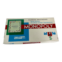 Vintage Monopoly Real Estate Trading Board Game Equipment Parker Brothers 1960&#39;s - £14.90 GBP