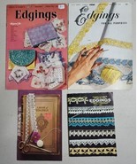 Lot of 4 Vintage Coats &amp; Clark O.N.T.  Crochet Tatting Edgings Pattern B... - £30.95 GBP