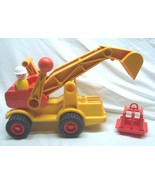 Vintage Fisher-Price BACK HOE TRUCK Construction Vehicle Digger Sandbox ... - $636.51 MXN