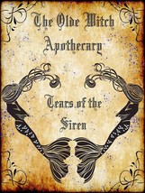 The Olde Witch Apothecary Siren Tears Spell Ingredients Halloween Metal Sign - £23.85 GBP