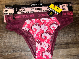 Joe Boxer ~ Women&#39;s Tanga Underwear Panties 3-Pair Nylon Blend ~ 2X - £15.93 GBP