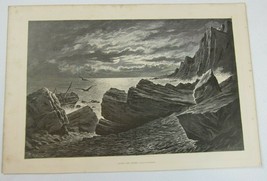 Antique 1872 Wood Engraving Print After the Storm by Jules Tavernier, Th... - £78.36 GBP