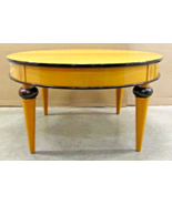 Vintage Bombay Company Art Deco Style Round Coffee Table - $890.01