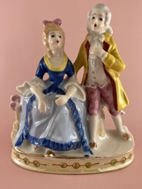 Vintage Made in Japan Man and Woman 6in Figurine  - $12.95