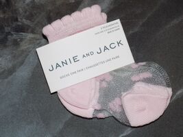 Janie and Jack Sheer Polka Dot Ankle Socks Light Pink 3/6 Months Girl's NEW - $9.00