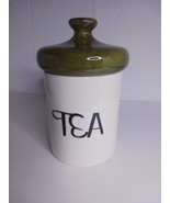Vintage Holiday Designs Tea Canister Green Mushroom Lid Cottage Core Granny - $582.99 MXN