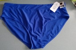 Time And Tru High Waist Bikini Bottom 3X Royal Blue NWT - $93.13 MXN