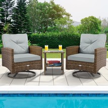 For Gardens, Backyards, And Balconies, Yitahome 3-Piece Patio Outdoor Wi... - $331.98