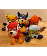 Lot of 5 Paw Patrol Plush Stuffed Toys Puppy Chase Marshall Zuma Rocky R... - £19.68 GBP