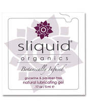 Sliquid Organics Natural Lubricating Gel - .17 oz Pillow - £36.72 GBP