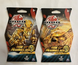 Lot of (2) Bakugan Battle Planet, Age of Aurelus Booster Pack 10 cards Lot#2 - £13.33 GBP