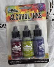 Ranger Adirondack Earthtones Alcohol Inks Tim Holtz 2014 NIP 3 Bottles .... - $12.99