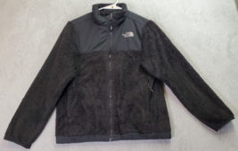 The North Face Jacket Girls 14/16 Black Polyester Long Sleeve Logo Full ... - $25.79