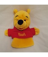 Winnie the Pooh Hand Puppet Disney 9&quot;  Plush Stuffed Animal Toy - £7.85 GBP