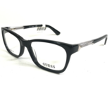 GUESS Petite Brille Rahmen GU2561 001 Schwarz Silber Rechteckig 50-15-135 - $51.06