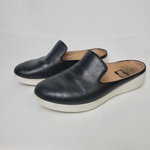 Fitflop Women&#39;s Superskate  Black Leather Slip On Mule slides Shoes Sz. ... - £22.09 GBP