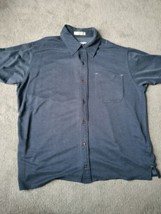 Orvis Fishing Button Up Shirt Tencel Blue Short Sleeve Mens Size XXL - £12.41 GBP