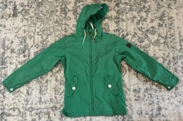 Penfield Hudson Wax Cloth Jacket 65/35 Mens Medium Green Rain Hooded Utility - £39.56 GBP