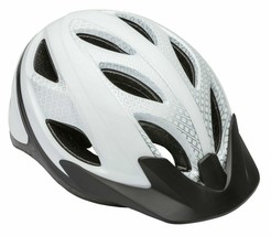Schwinn Pathway Bicycle Helmet ~ Ages 14+ ~ White ~ Adjustable ~ Removable Visor - £17.94 GBP