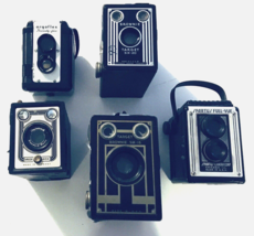 Vtg Camera (Lot of 5) Brownie Six-16 Six-20 Spartus Vredeborch Argus Mid Century - £129.98 GBP