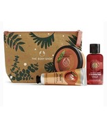 New THE BODY SHOP SWEETENING MANGO &amp; STRAWBERRY GIFT POUCH 3 Piece - $466.73 MXN