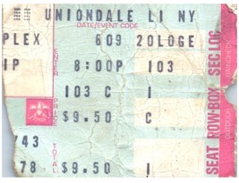 Vintage Jefferson Starship Ticket Stub Juin 9 1978 Nassau Uniondale New York - £27.95 GBP