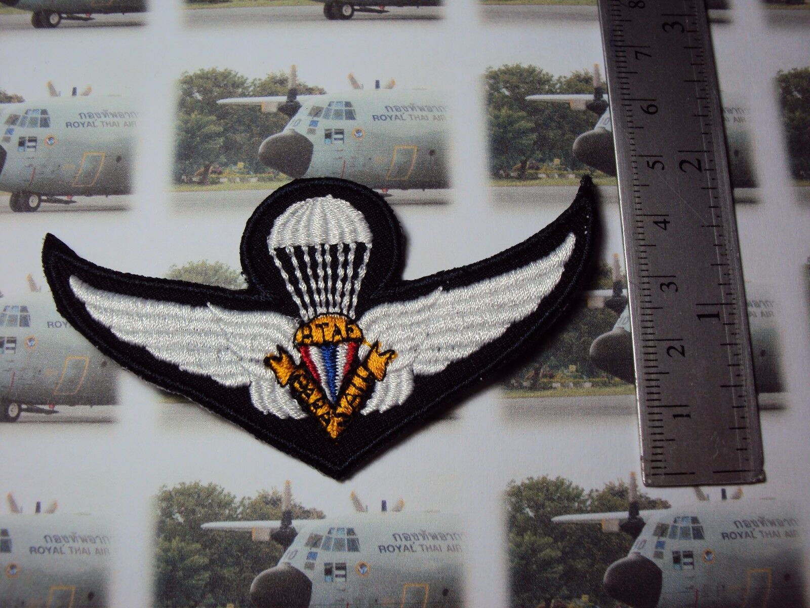 BID Parasail Royal Thai Air Force Freefaller Para Wings RTAF Badge Patch  - $4.99