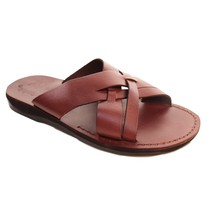 Echtleder Sandalen Pantoletten - biblische handgefertigte Schuhe aus Jer... - $63.57