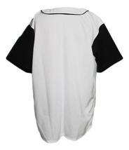 Malcolm X Baseball Jersey Button Down White & Black Any Size image 5