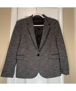 Zara Basic Womens Blazer XL Gray Lined Career Business One Button - $40.68 CAD