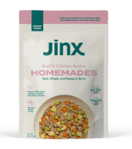 Jinx Homemades Beef &amp; Chicken Recipe Wet Natural Dog Food, Grain-Free, 9 oz Bag - £8.69 GBP