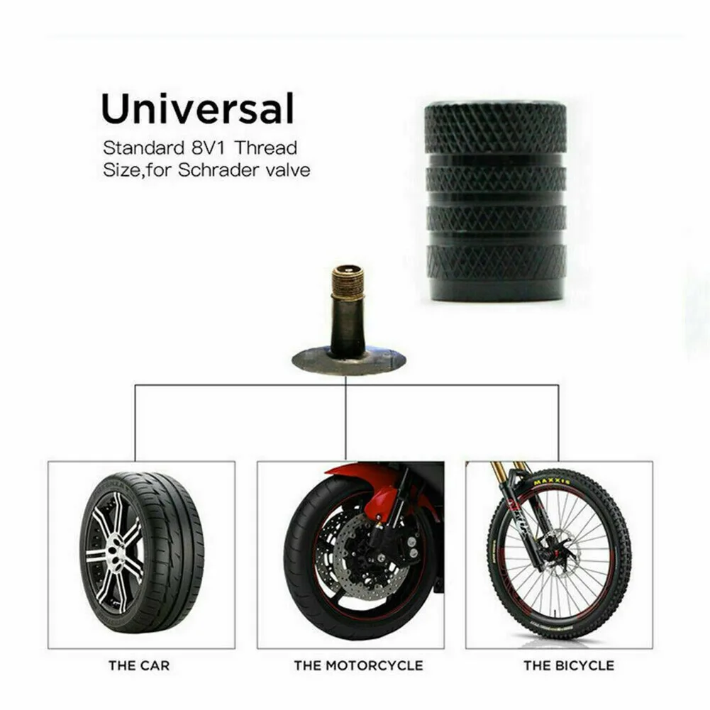 4Pcs Universal Fluorescent Aluminium Car Wheel Tyre Valve Stems - £9.65 GBP