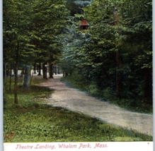 Whalom Park Massachusetts Postcard Vintage Theatre Landing Woods Trail - $12.95