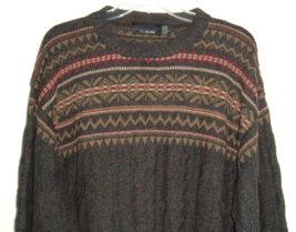 Vtg Sweater Bill Blass L Cotton Blend Made In USA Hand framed Gorpcore Grandpa - £23.31 GBP